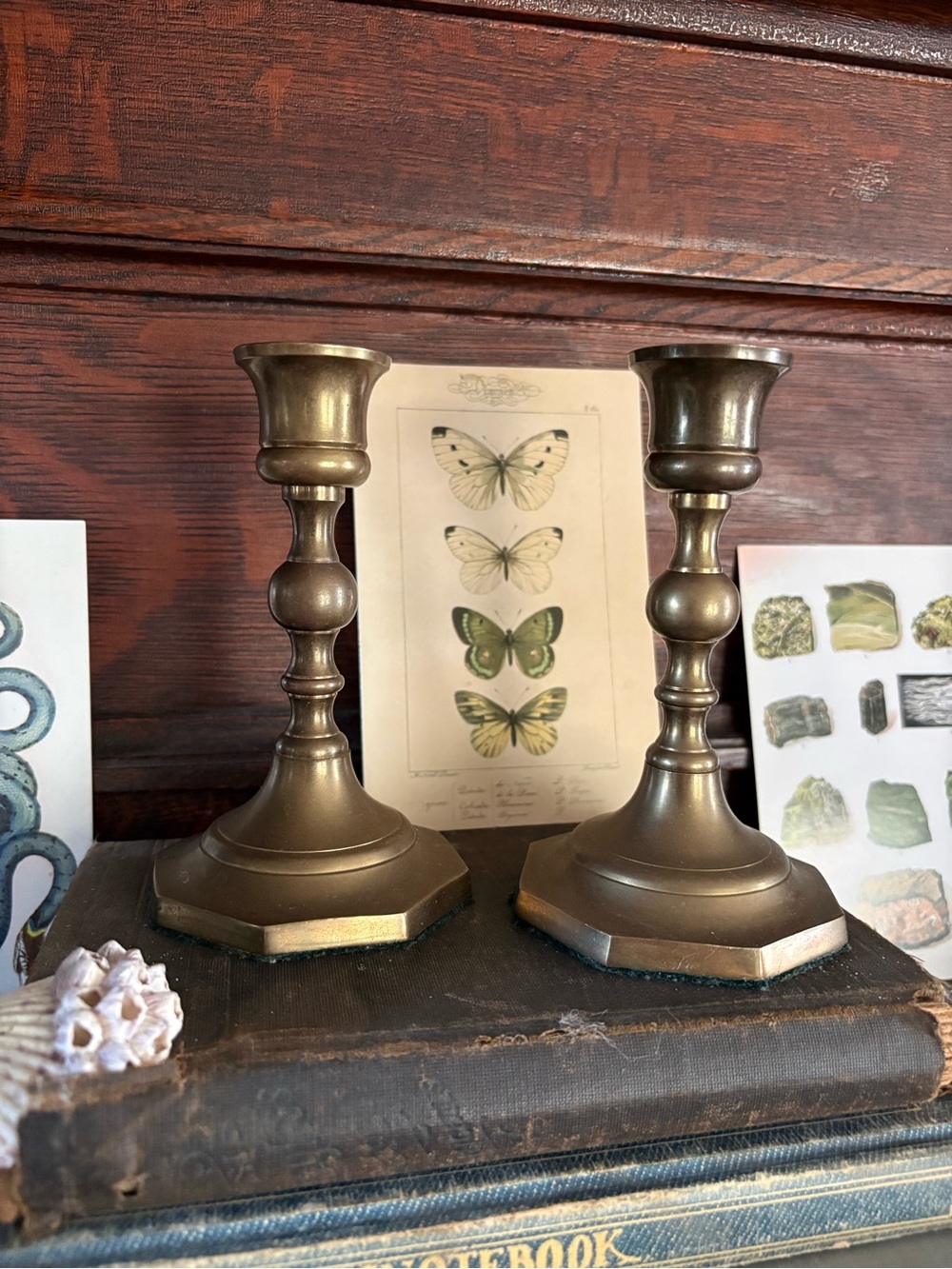 GATCO Solid Brass Candlesticks Pair